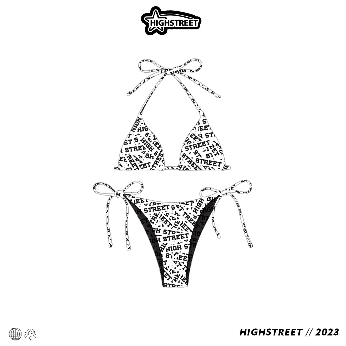 HIGH STREET BIKINI SET (WHITE)