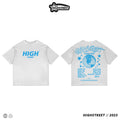 HIGH STREET WORLD TOUR T-SHIRT (BLUE/WHITE)