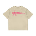 FINAL SALE HIGH STREET T-SHIRT (CREAM/PINK)