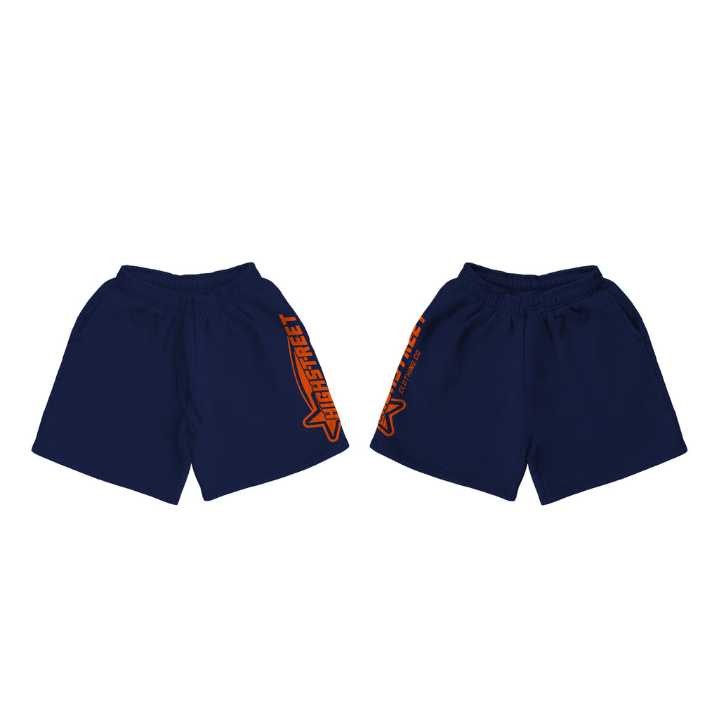 LAST RUN SHORTS - FINAL DROP (NAVY/ORANGE)